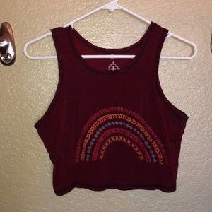 Tribal crop top